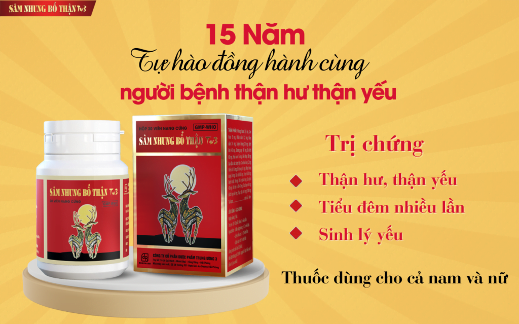 Thuốc Sâm nhung bổ thận TW3 được hàng triệu người tin dùng